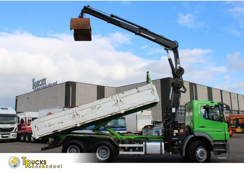 Mercedes-Benz Axor 2633 + TIPPER + HIAB 144 + REMOTE + MANUAL + 6x4 - Camion benne, Camion grue: photos 1 Mercedes-Benz Axor 2633 + TIPPER + HIAB 144 + REMOTE + MANUAL + 6x4 - Camion benne, Camion grue: photos 1
