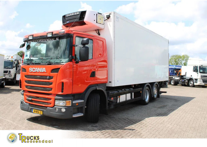 Scania G 440 + 6x2 + carrier + euro 5 + lift - Camion frigorifique: photos 1 Scania G 440 + 6x2 + carrier + euro 5 + lift - Camion frigorifique: photos 1