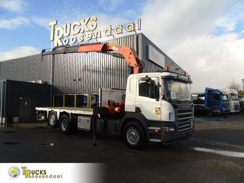 Scania P 420 + PALFINGER 32080 + STEERING + 6X2 - Camion grue: photos 1 Scania P 420 + PALFINGER 32080 + STEERING + 6X2 - Camion grue: photos 1