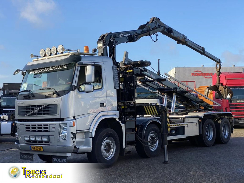 Volvo FM 370 + Euro 5 + Palfinger Z-Q170 Crane + 30ton NCH lift + Container system + hoogsta - Camion grue: photos 1 Volvo FM 370 + Euro 5 + Palfinger Z-Q170 Crane + 30ton NCH lift + Container system + hoogsta - Camion grue: photos 1