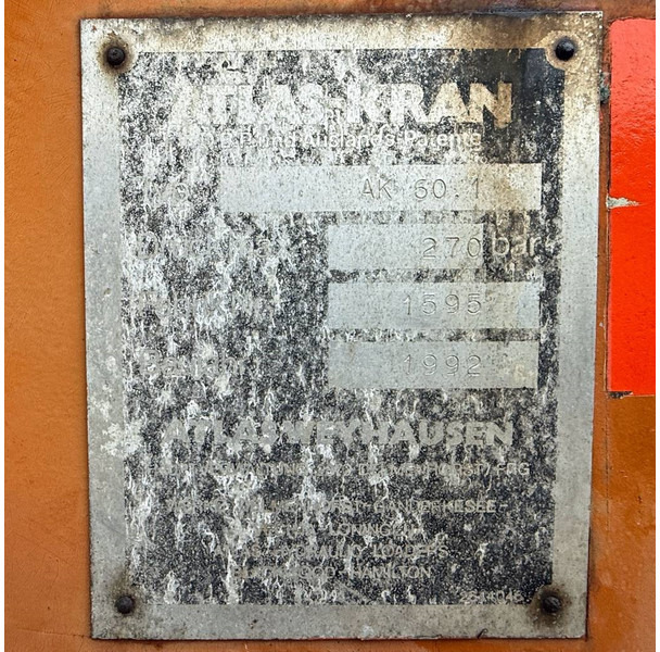 Atlas 60.1 - Grue auxiliaire: photos 3 Atlas 60.1 - Grue auxiliaire: photos 3