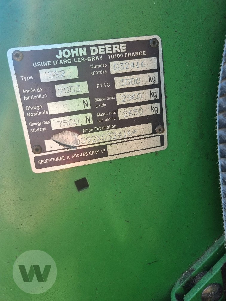 John Deere 592 - Presse à balles rondes: photos 2 John Deere 592 - Presse à balles rondes: photos 2