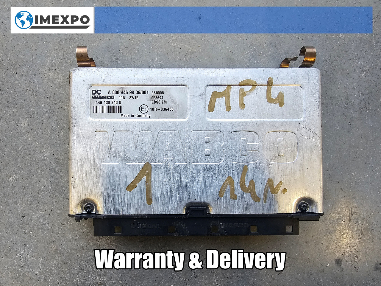 MERCEDES-BENZ ATEGO MP4 EURO 6 / ABS EBS CONTROL UNIT / A0004469936 - Bloc de gestion: photos 1 MERCEDES-BENZ ATEGO MP4 EURO 6 / ABS EBS CONTROL UNIT / A0004469936 - Bloc de gestion: photos 1