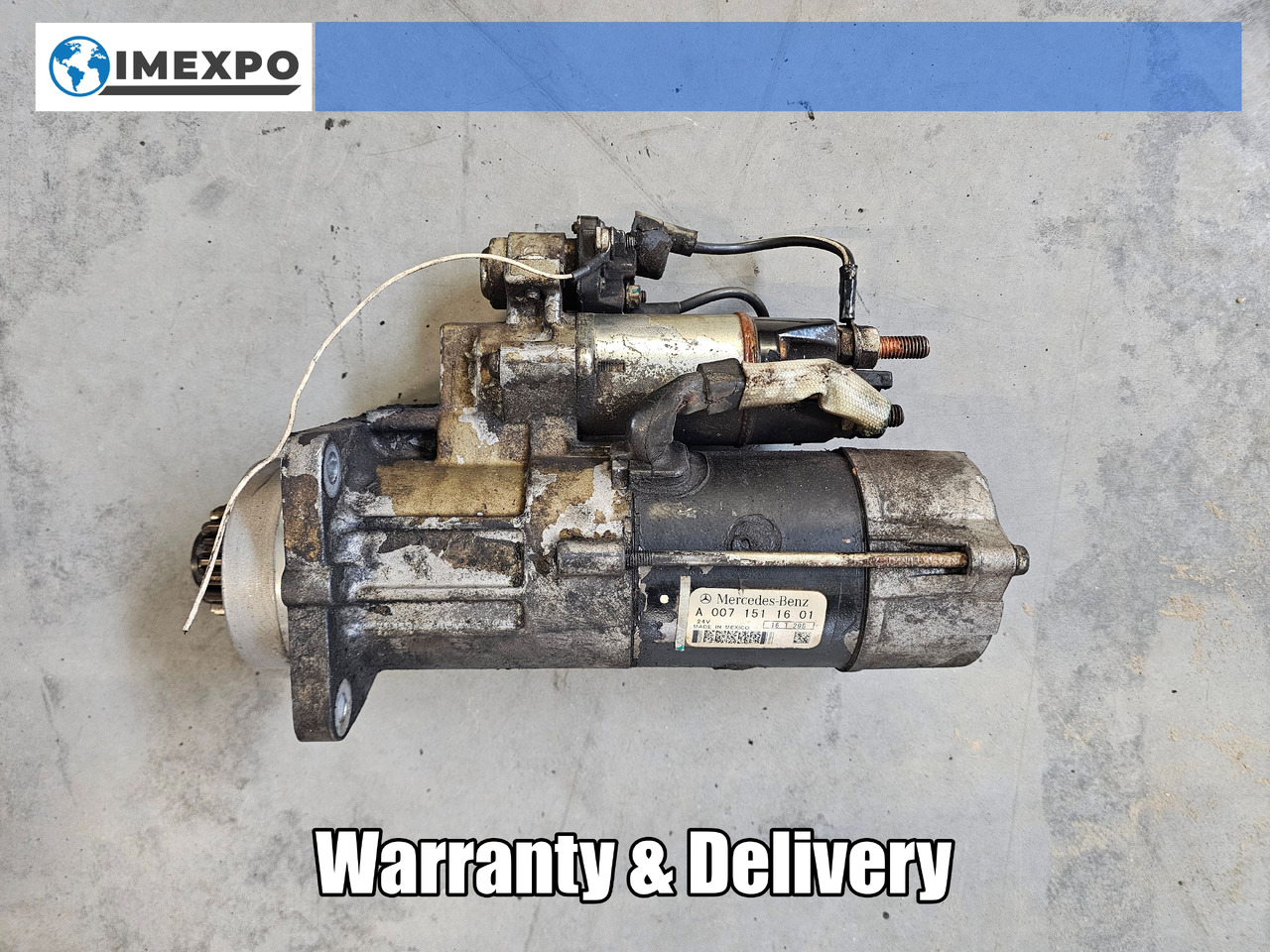 MERCEDES-BENZ ATEGO MP4 EURO 6 / ENGINE STARTER / OM936 / A0071511601 - Démarreur: photos 1 MERCEDES-BENZ ATEGO MP4 EURO 6 / ENGINE STARTER / OM936 / A0071511601 - Démarreur: photos 1