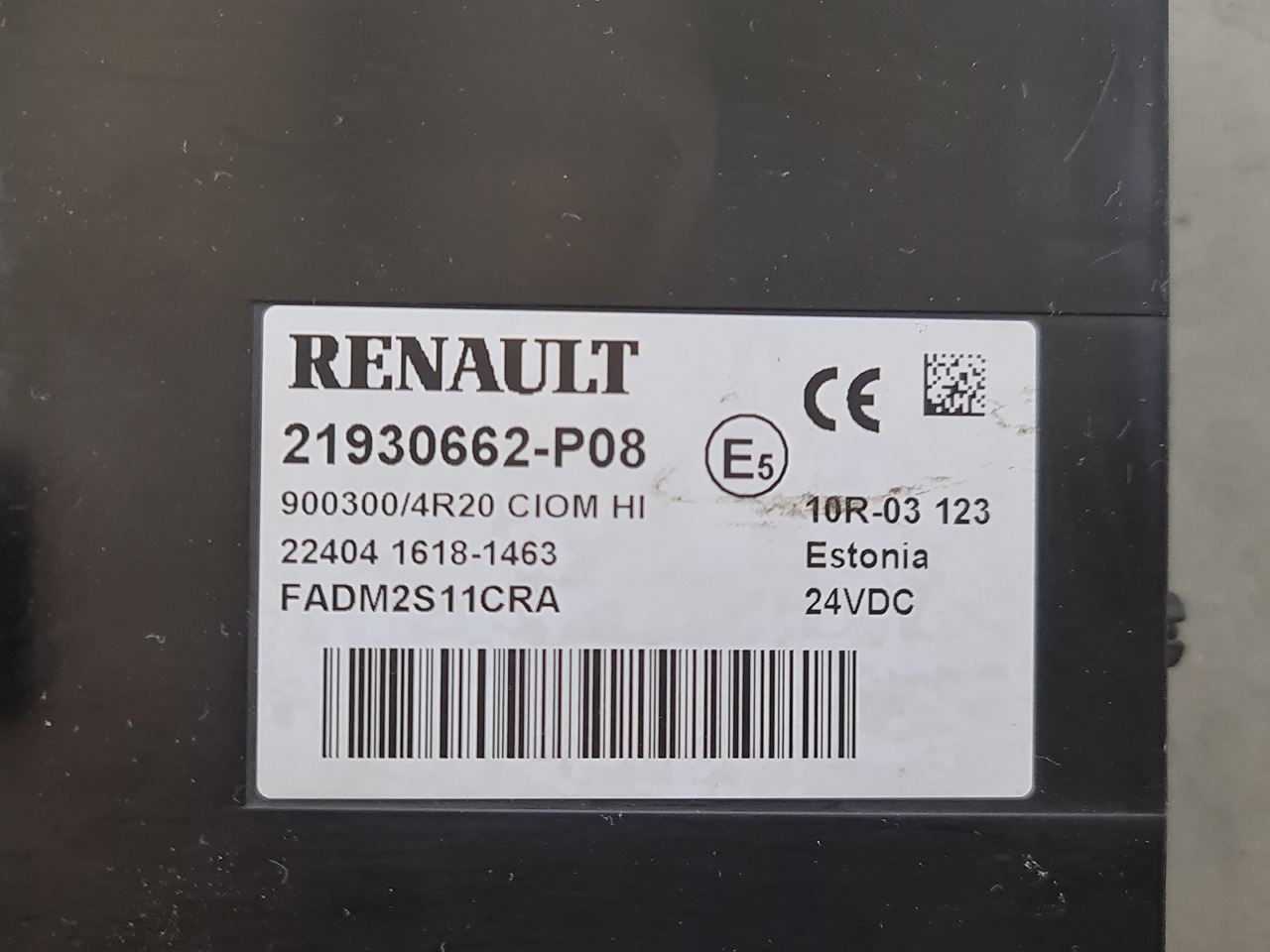 RENAULT RANGE T / CIOM HI CONTROL UNIT / 21930662-P08 - Bloc de gestion: photos 3 RENAULT RANGE T / CIOM HI CONTROL UNIT / 21930662-P08 - Bloc de gestion: photos 3