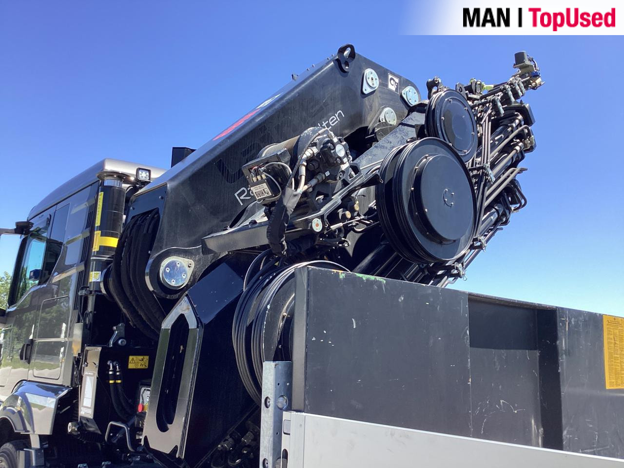 MAN TGS 35.510 8x4 BL CH HIAB X-HiPro 858 E 8 - Camion plateau, Camion grue: photos 4 MAN TGS 35.510 8x4 BL CH HIAB X-HiPro 858 E 8 - Camion plateau, Camion grue: photos 4