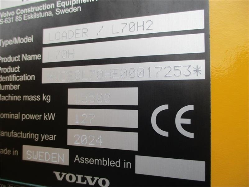 Volvo L 70 H H2 BEMÆRK MED GARANTI FRA VOLVO FREM TIL DE - Chargeuse sur pneus: photos 2 Volvo L 70 H H2 BEMÆRK MED GARANTI FRA VOLVO FREM TIL DE - Chargeuse sur pneus: photos 2