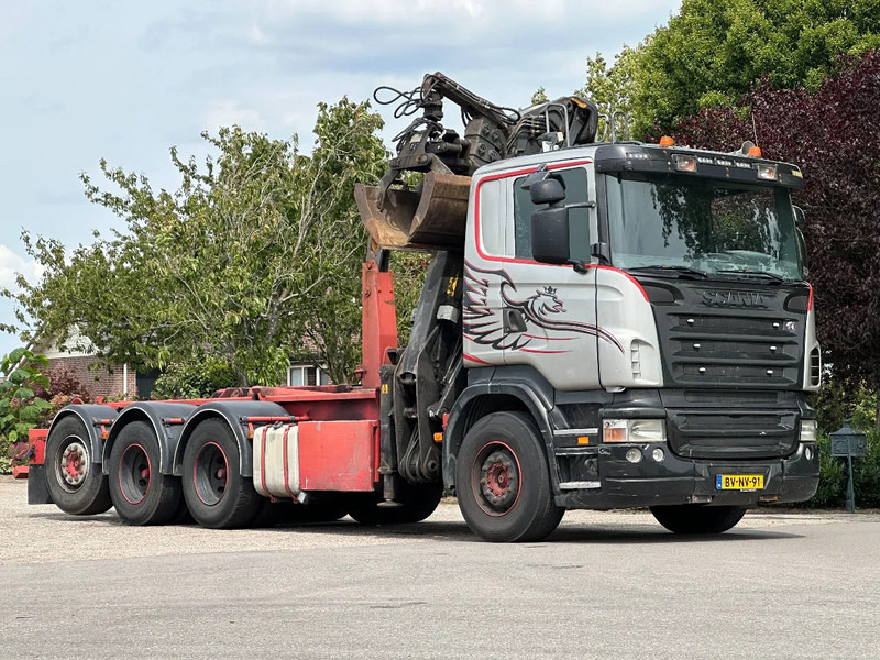 Scania R420 8x4 TRIPLE!!Z-KRAAN/HAAK!! MANUELL!!!SCHROTT/METALL!! - Camion ampliroll, Camion grue: photos 2 Scania R420 8x4 TRIPLE!!Z-KRAAN/HAAK!! MANUELL!!!SCHROTT/METALL!! - Camion ampliroll, Camion grue: photos 2