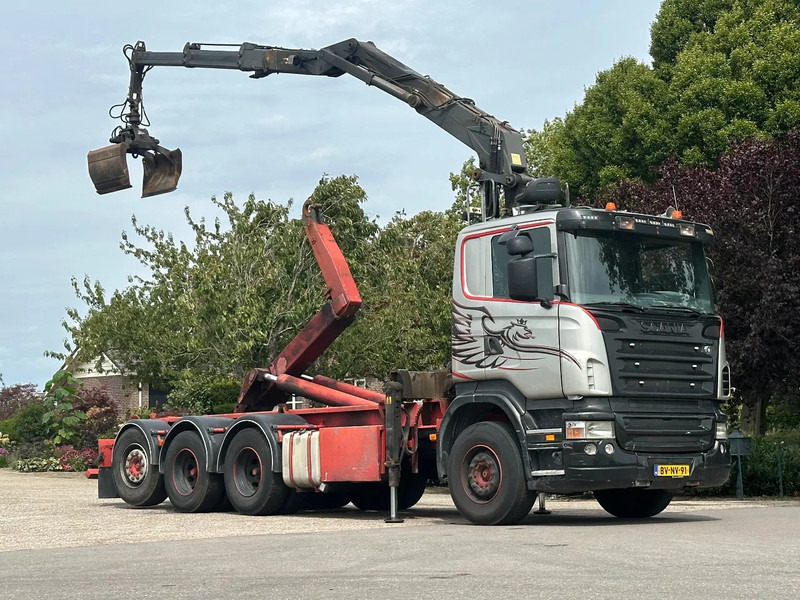 Scania R420 8x4 TRIPLE!!Z-KRAAN/HAAK!! MANUELL!!!SCHROTT/METALL!! - Camion ampliroll, Camion grue: photos 1 Scania R420 8x4 TRIPLE!!Z-KRAAN/HAAK!! MANUELL!!!SCHROTT/METALL!! - Camion ampliroll, Camion grue: photos 1