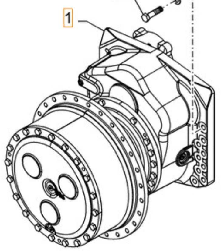 Case 47863726 - Moteur de translation pour Engins de chantier: photos 1 Case 47863726 - Moteur de translation pour Engins de chantier: photos 1