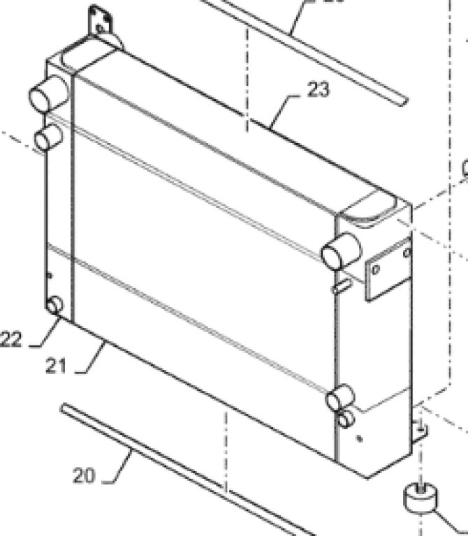 Case 47929005 - Radiateur d'huile pour Machine agricole: photos 1 Case 47929005 - Radiateur d'huile pour Machine agricole: photos 1
