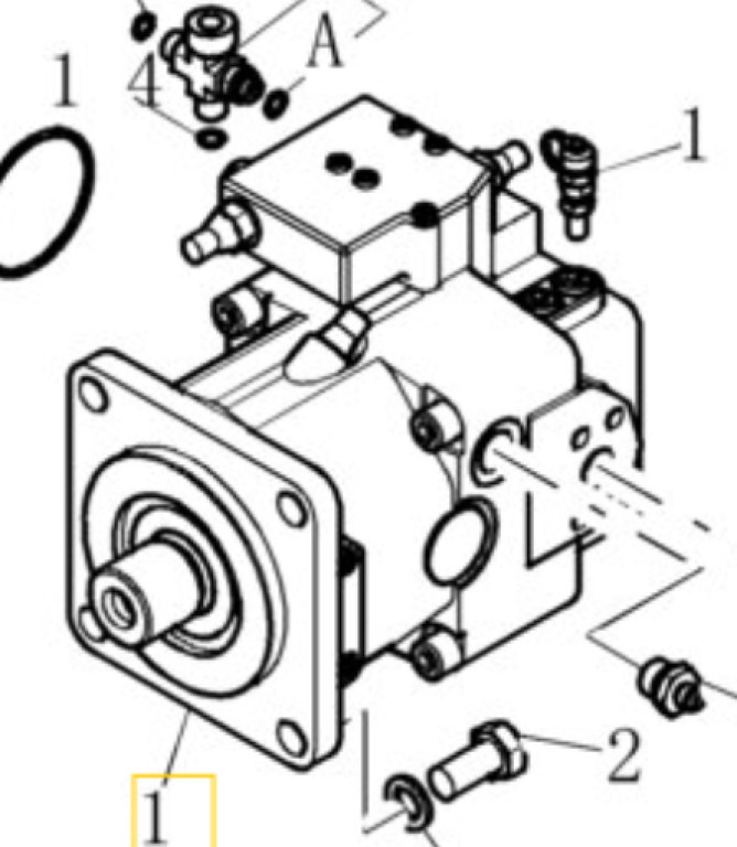 Case 72108893 - Pompe hydraulique pour Engins de chantier: photos 1 Case 72108893 - Pompe hydraulique pour Engins de chantier: photos 1