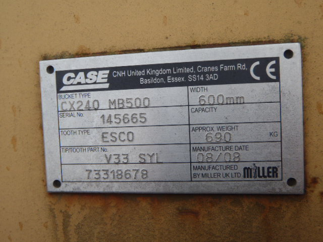 Case 73318678 - 47627466 - Godet pour Engins de chantier: photos 3 Case 73318678 - 47627466 - Godet pour Engins de chantier: photos 3