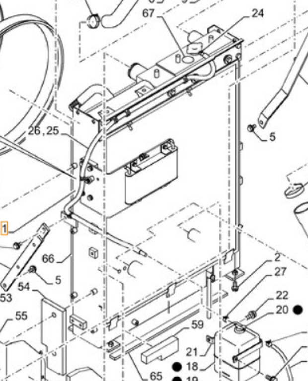 Case KNH12171 - KNH12170 - Radiateur pour Engins de chantier: photos 1 Case KNH12171 - KNH12170 - Radiateur pour Engins de chantier: photos 1