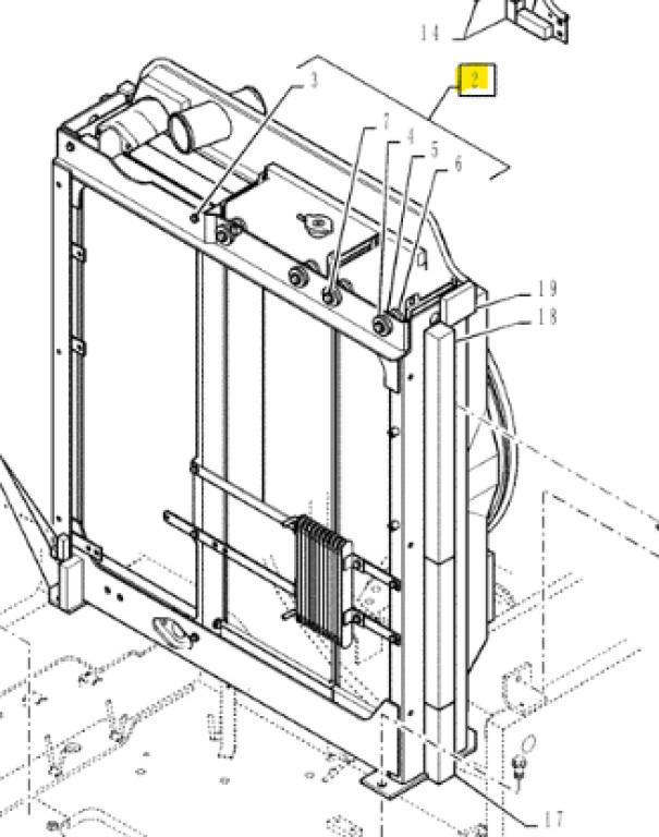 Case KSH11631 - KSH11632 - Radiateur pour Engins de chantier: photos 1 Case KSH11631 - KSH11632 - Radiateur pour Engins de chantier: photos 1