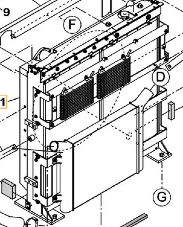 Case KSH13400 - KSH15210 - Radiateur pour Engins de chantier: photos 1 Case KSH13400 - KSH15210 - Radiateur pour Engins de chantier: photos 1