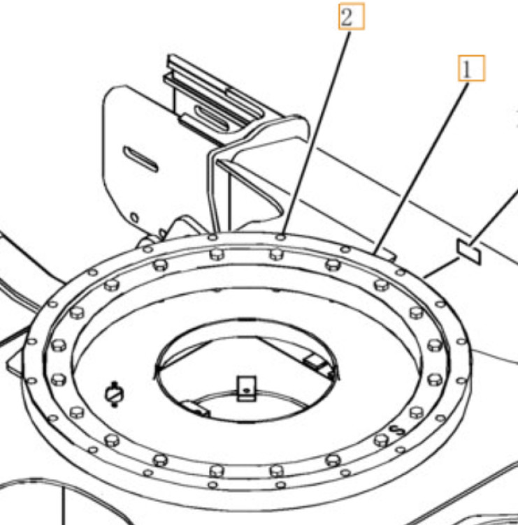 Case PH40F00004F1 - 72171550 - Couronne d'orientation pour Engins de chantier: photos 1 Case PH40F00004F1 - 72171550 - Couronne d'orientation pour Engins de chantier: photos 1