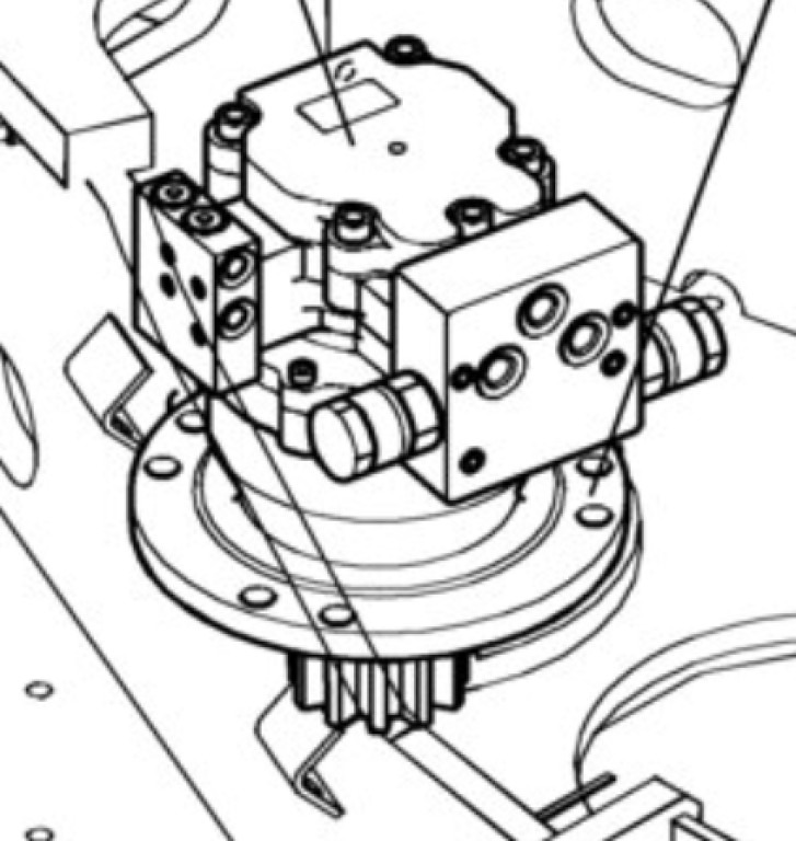 Case PY15V00012F2 - Moteur de rotation pour Engins de chantier: photos 1 Case PY15V00012F2 - Moteur de rotation pour Engins de chantier: photos 1
