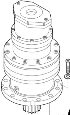 New Holland 152403282 - 152403261 - Moteur de rotation pour Engins de chantier: photos 1 New Holland 152403282 - 152403261 - Moteur de rotation pour Engins de chantier: photos 1