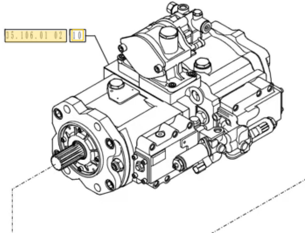 New Holland YB10V00005F4 - Pompe hydraulique pour Engins de chantier: photos 2 New Holland YB10V00005F4 - Pompe hydraulique pour Engins de chantier: photos 2