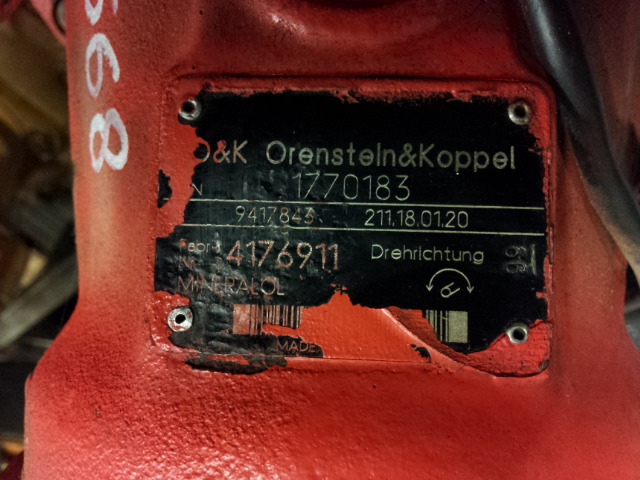 O&K 1770183 - - Moteur de rotation pour Engins de chantier: photos 3 O&K 1770183 - - Moteur de rotation pour Engins de chantier: photos 3