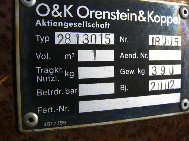 O&K Unknown - - Godet pour chargeur: photos 3 O&K Unknown - - Godet pour chargeur: photos 3
