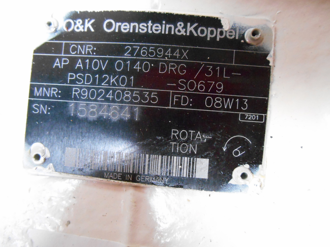 Terex O&K A10VO140DRG/31L-PSD12K01-S0679 (AP) - - Pompe hydraulique pour Engins de chantier: photos 2 Terex O&K A10VO140DRG/31L-PSD12K01-S0679 (AP) - - Pompe hydraulique pour Engins de chantier: photos 2