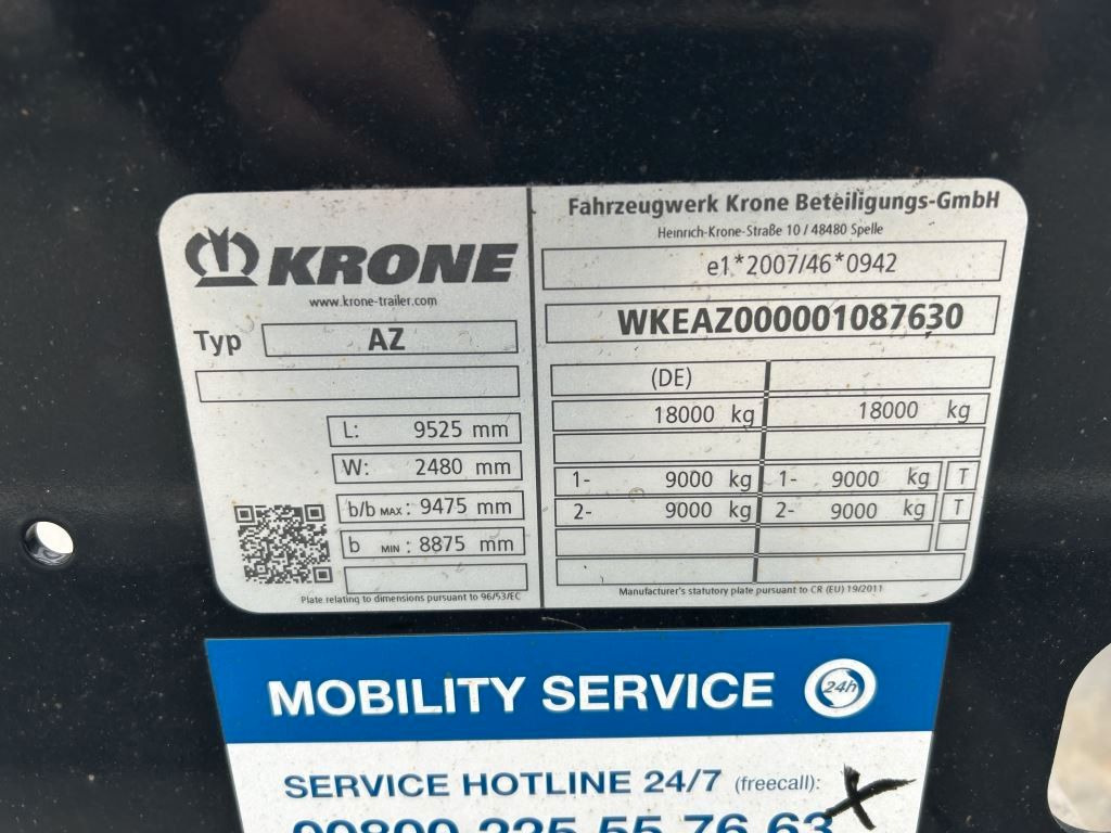 Krone 2 Achswechselfahrgestell, Typ: MAXI AZW 18 eL3B7 - Remorque porte-conteneur/ Caisse mobile: photos 4 Krone 2 Achswechselfahrgestell, Typ: MAXI AZW 18 eL3B7 - Remorque porte-conteneur/ Caisse mobile: photos 4