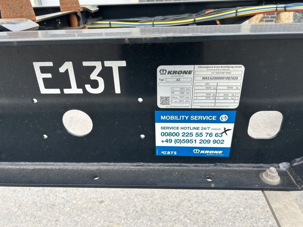 Krone 2 Achswechselfahrgestell, Typ: MAXI AZW 18 eL3B7 - Remorque porte-conteneur/ Caisse mobile: photos 3 Krone 2 Achswechselfahrgestell, Typ: MAXI AZW 18 eL3B7 - Remorque porte-conteneur/ Caisse mobile: photos 3