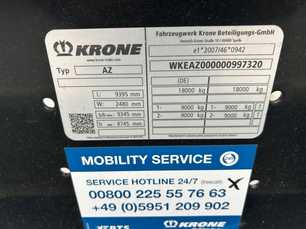 Krone 2 Achswechselfahrgestell, Typ: MAXI AZW 18 eL3B7 - Remorque porte-conteneur/ Caisse mobile: photos 3 Krone 2 Achswechselfahrgestell, Typ: MAXI AZW 18 eL3B7 - Remorque porte-conteneur/ Caisse mobile: photos 3