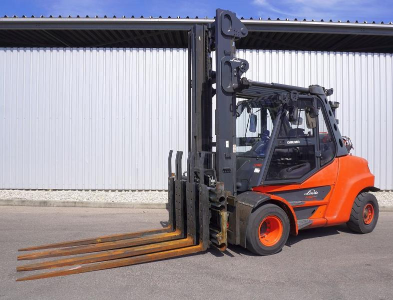 Linde H 80 T/900 EVO 396-03 - Chariot élévateur à gaz: photos 1 Linde H 80 T/900 EVO 396-03 - Chariot élévateur à gaz: photos 1