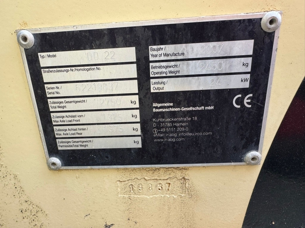 Ingersoll Rand DD22 - Rouleau compresseur: photos 5 Ingersoll Rand DD22 - Rouleau compresseur: photos 5