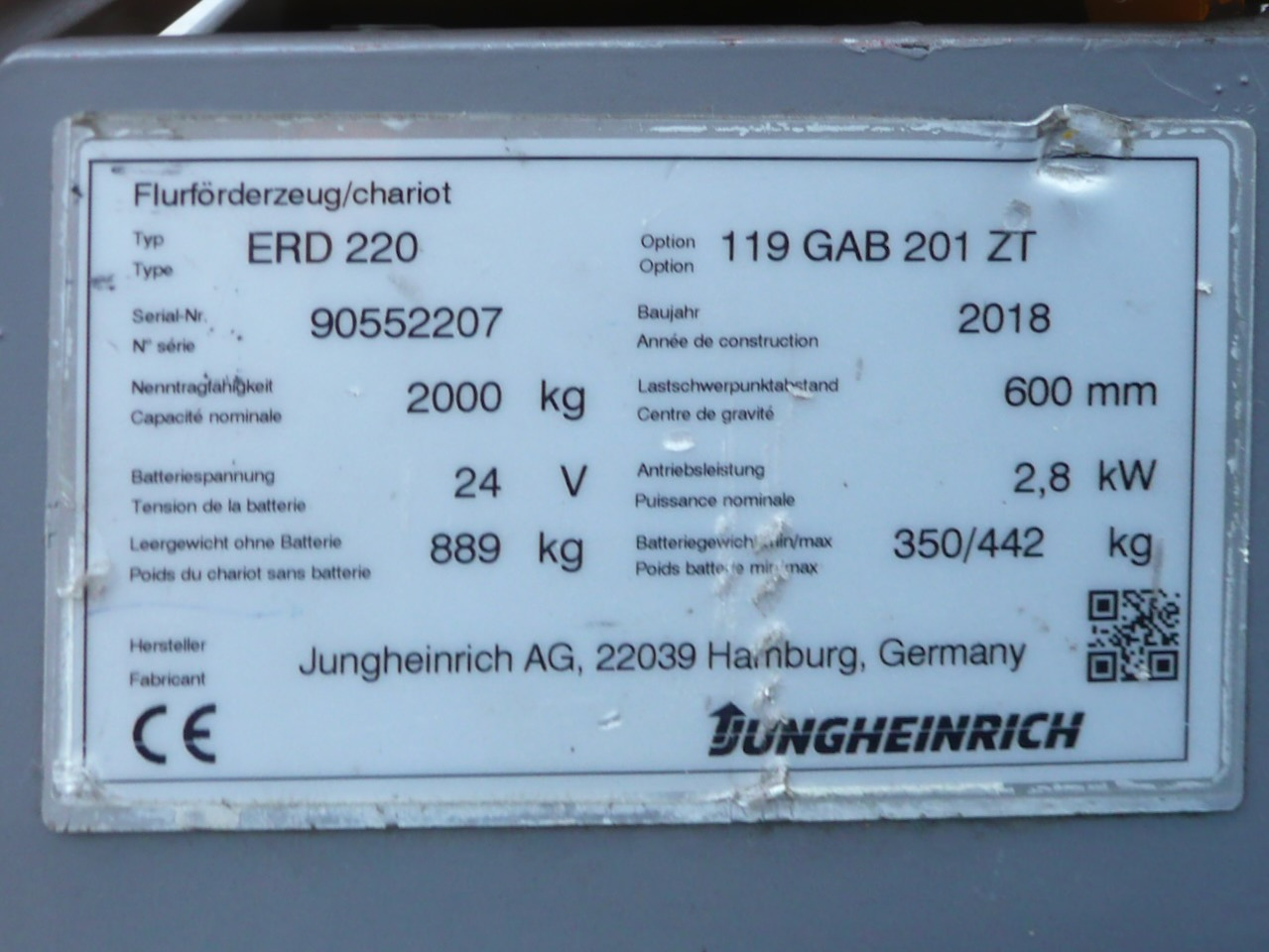 Gerbeur Jungheinrich ERD 220 201 ZT: photos 8