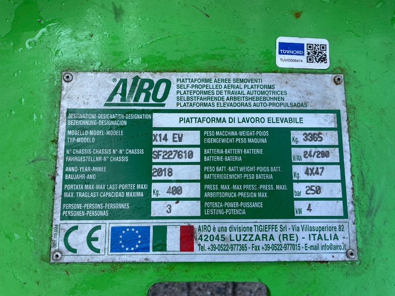 AIRO X 14 EW - Nacelle ciseaux: photos 3 AIRO X 14 EW - Nacelle ciseaux: photos 3