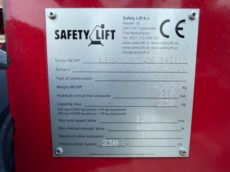Hinowa Lightlift 26.14 IIIS - Nacelle articulée: photos 3 Hinowa Lightlift 26.14 IIIS - Nacelle articulée: photos 3