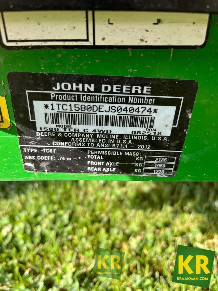 1580 John Deere - Motofaucheuse: photos 4 1580 John Deere - Motofaucheuse: photos 4