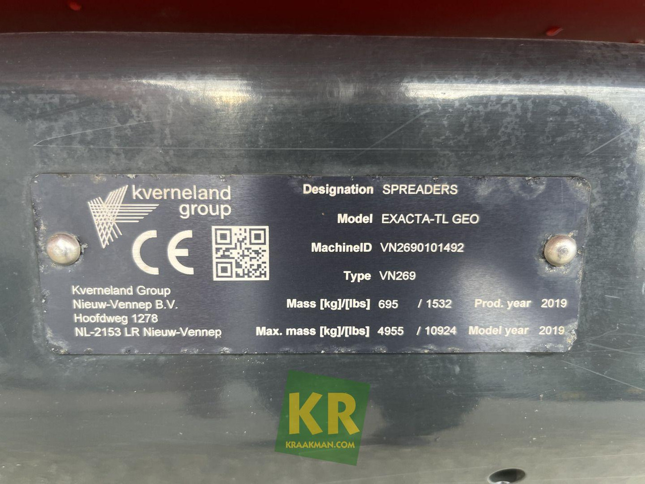 Exacta TL Kverneland - Distributeur d'engrais: photos 5 Exacta TL Kverneland - Distributeur d'engrais: photos 5
