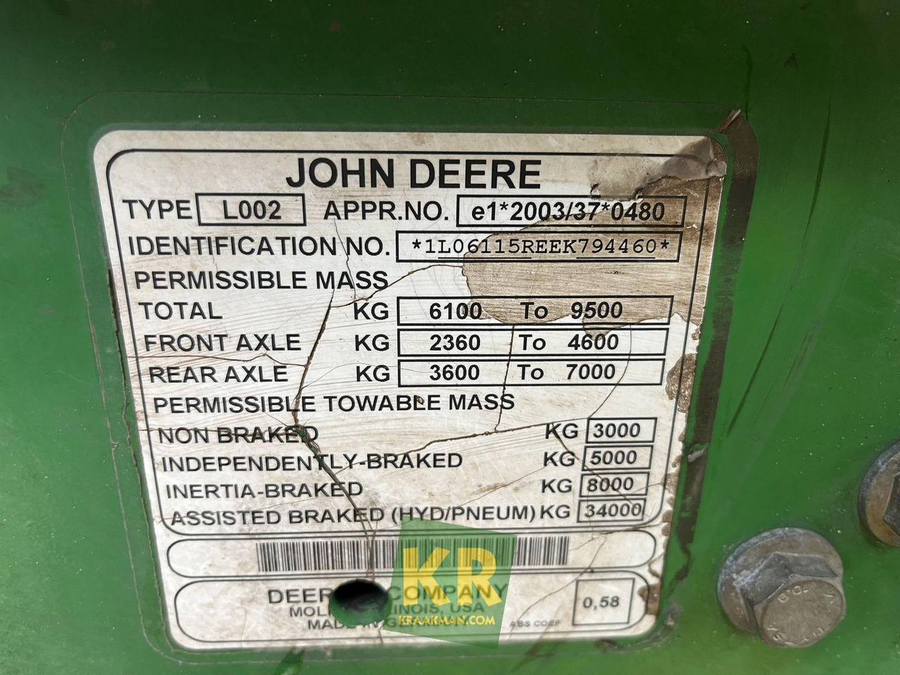 John Deere 6115R  en crédit-bail John Deere 6115R: photos 9
