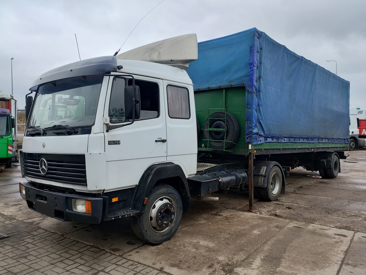 MERCEDES BENZ 1120 S + NACZEPA  1-OSIOWA  TRAILER - Tracteur routier: photos 1 MERCEDES BENZ 1120 S + NACZEPA  1-OSIOWA  TRAILER - Tracteur routier: photos 1