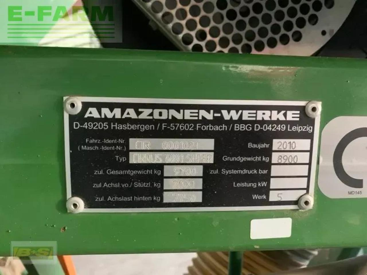 Amazone cirrus 6091 super - Semoir: photos 3 Amazone cirrus 6091 super - Semoir: photos 3