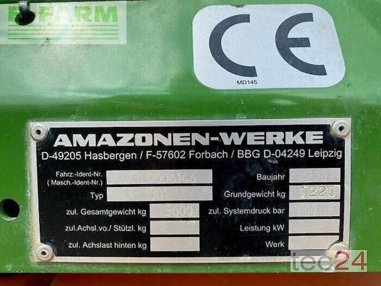 Amazone uf1801 - Pulvérisateur traîné: photos 4 Amazone uf1801 - Pulvérisateur traîné: photos 4