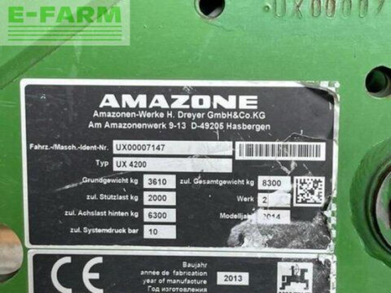 Amazone ux4200 - Pulvérisateur traîné: photos 3 Amazone ux4200 - Pulvérisateur traîné: photos 3