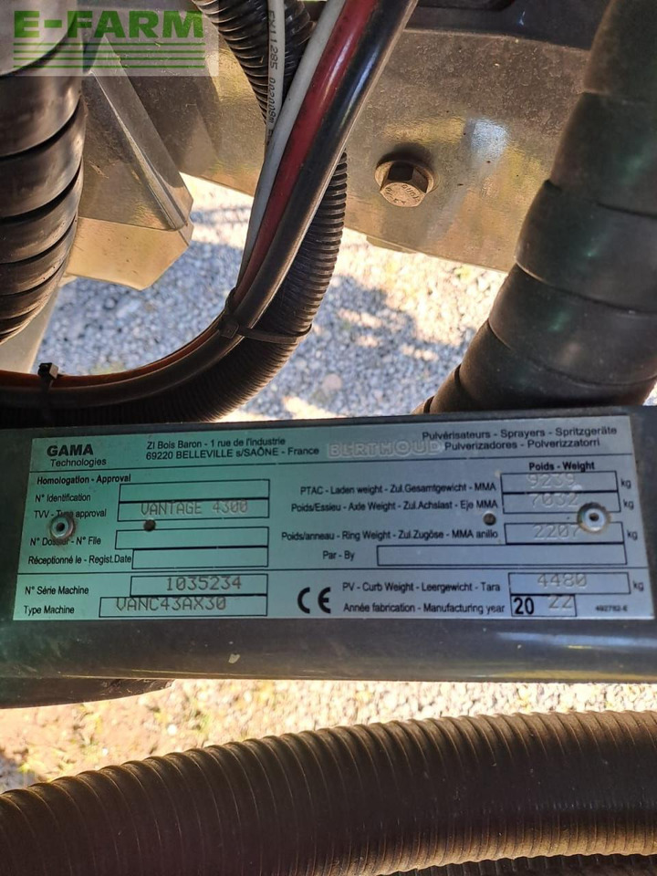 Berthoud VANTAGE 43-46 AX30 - Pulvérisateur traîné: photos 3 Berthoud VANTAGE 43-46 AX30 - Pulvérisateur traîné: photos 3