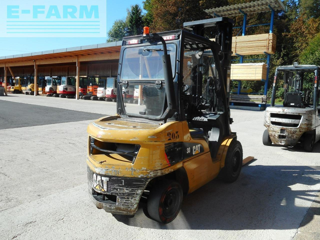 Caterpillar dp30n triplex 5,97 meter + ss + ls + halbkab. - Chariot élévateur: photos 4 Caterpillar dp30n triplex 5,97 meter + ss + ls + halbkab. - Chariot élévateur: photos 4