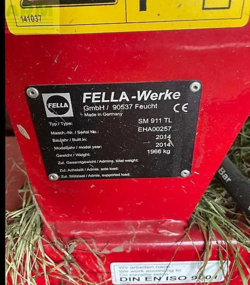 Fella sm 911 tl - Faucheuse: photos 4 Fella sm 911 tl - Faucheuse: photos 4