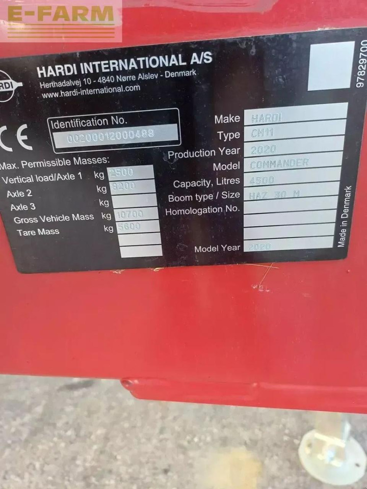 Hardi commander twin air 4500 - Pulvérisateur traîné: photos 4 Hardi commander twin air 4500 - Pulvérisateur traîné: photos 4