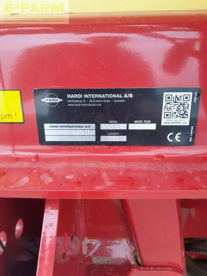 Hardi master - Pulvérisateur traîné: photos 4 Hardi master - Pulvérisateur traîné: photos 4