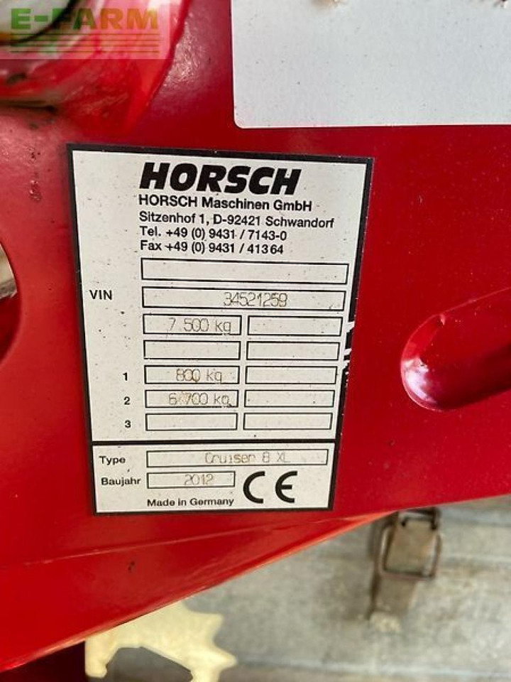Horsch cruiser 8 xl - Bineuse: photos 4 Horsch cruiser 8 xl - Bineuse: photos 4