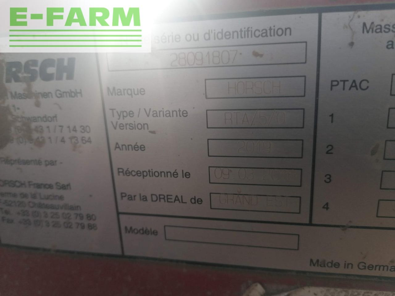 Horsch joker 5 rt - Bineuse: photos 2 Horsch joker 5 rt - Bineuse: photos 2