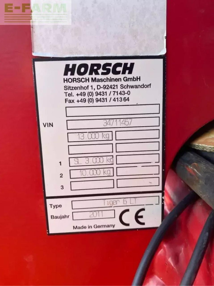 Horsch tiger 6 lt - Bineuse: photos 4 Horsch tiger 6 lt - Bineuse: photos 4